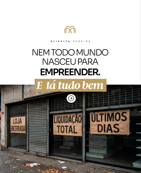 Post do Instagram da MAM: nem todo mundo nasceu para empreender